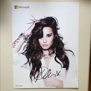 Signed Demi Lovato Poster
